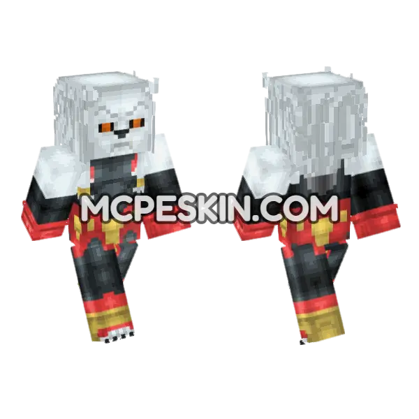 Battle Beast Thokk Skin Minecraft Bedrock skin, front and back