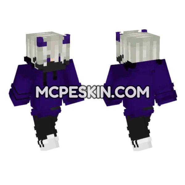 Bear Of End Minecraft Bedrock skin, front and back