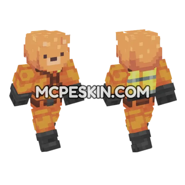 Bearger Skin Minecraft Bedrock skin, front and back