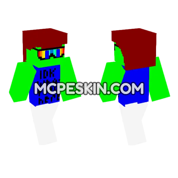 Beast11421 Rainbow Shades, front and back