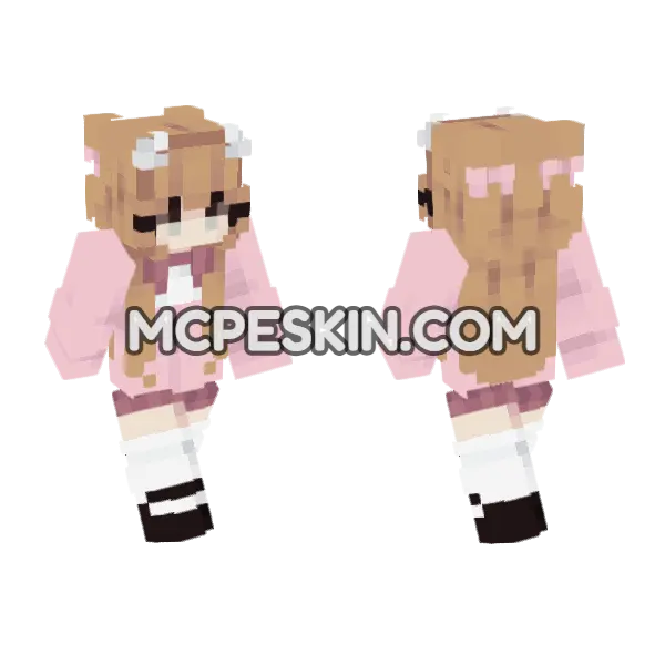 Becky Minecraft Bedrock skin, front and back