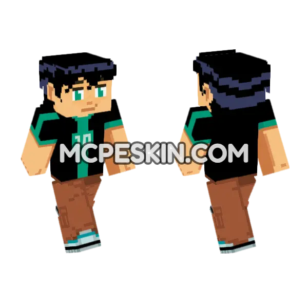 Ben 10 Bad Ben Minecraft Bedrock skin, front and back