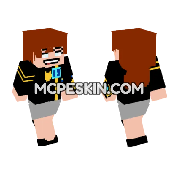Ben 10 Ultimate Alien Minecraft Bedrock skin, front and back