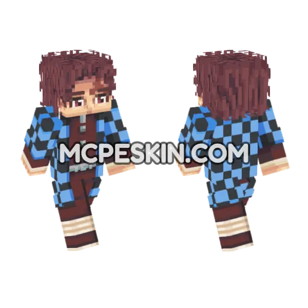 Benjiro 3 Minecraft Bedrock skin, front and back