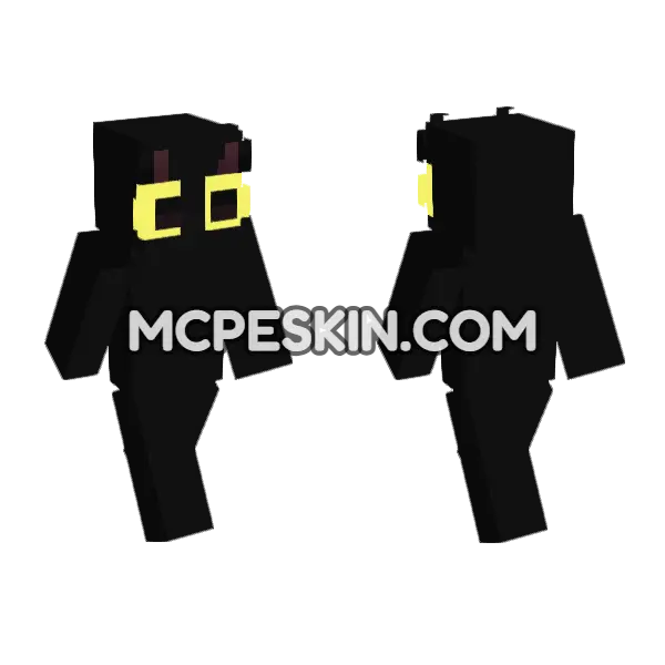 Benny The Cat Minecraft Bedrock skin, front and back