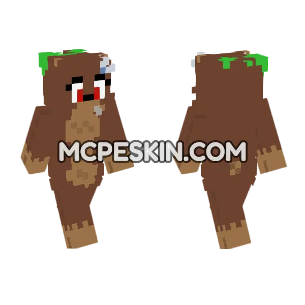 Bia Prowell – Jenny Addon Skin Minecraft Bedrock skin, front and back