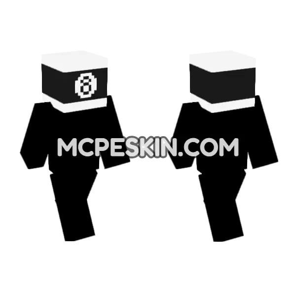 Billiard Skin Minecraft Bedrock skin, front and back