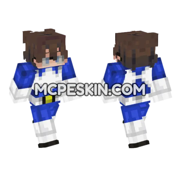 Billy Blue Outfit Minecraft Bedrock skin, front and back