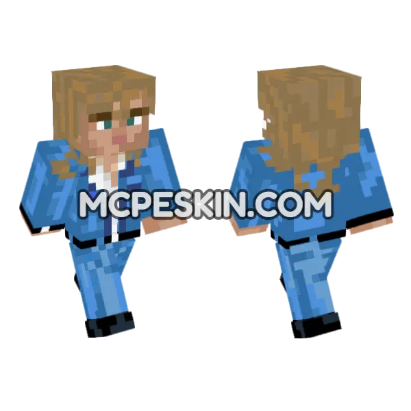 Billy Jacket Minecraft Bedrock skin, front and back