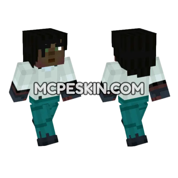 Binta Minecraft Bedrock skin, front and back