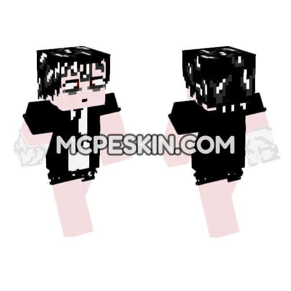 Black and White School Uniform, front and back