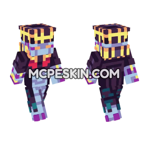 Black Sabbath Skin Minecraft Bedrock skin, front and back