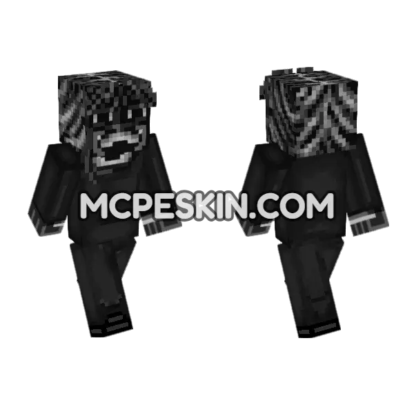 Blackhole 67 Minecraft Bedrock skin, front and back