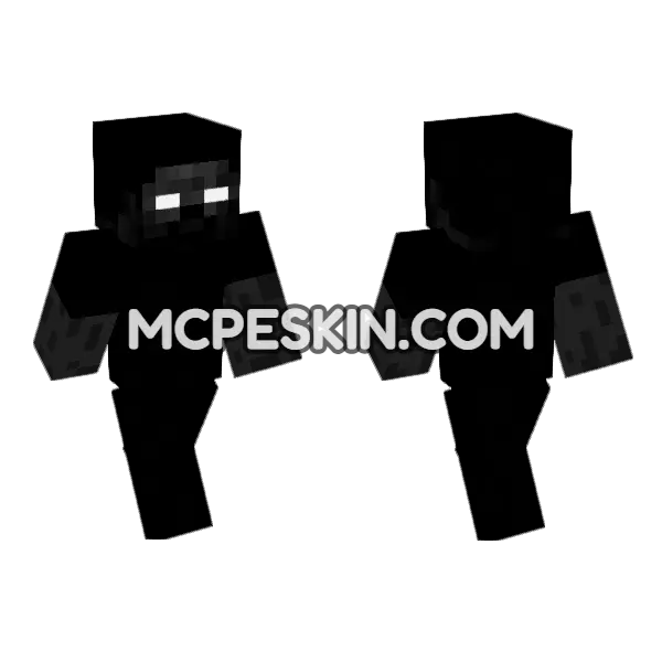 Blackout Skin 10 Minecraft Bedrock skin, front and back