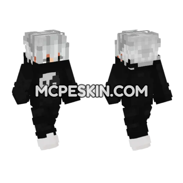 Blackout Skin 11 Minecraft Bedrock skin, front and back