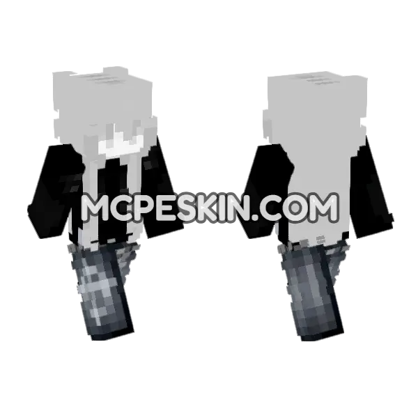 Blackout Skin 12 Minecraft Bedrock skin, front and back