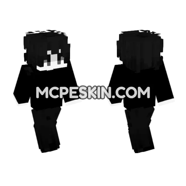 Blackout Skin 13 Minecraft Bedrock skin, front and back
