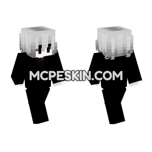 Blackout Skin 3 Minecraft Bedrock skin, front and back