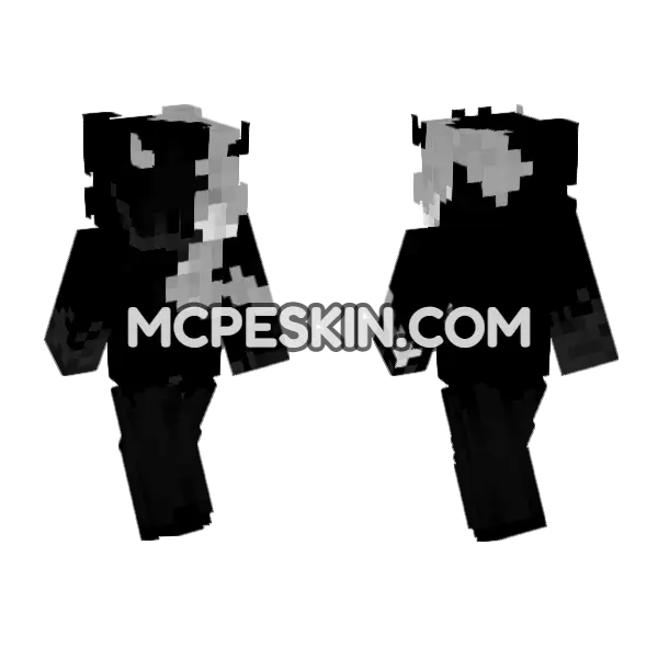 Blackout Skin 5 Minecraft Bedrock skin, front and back
