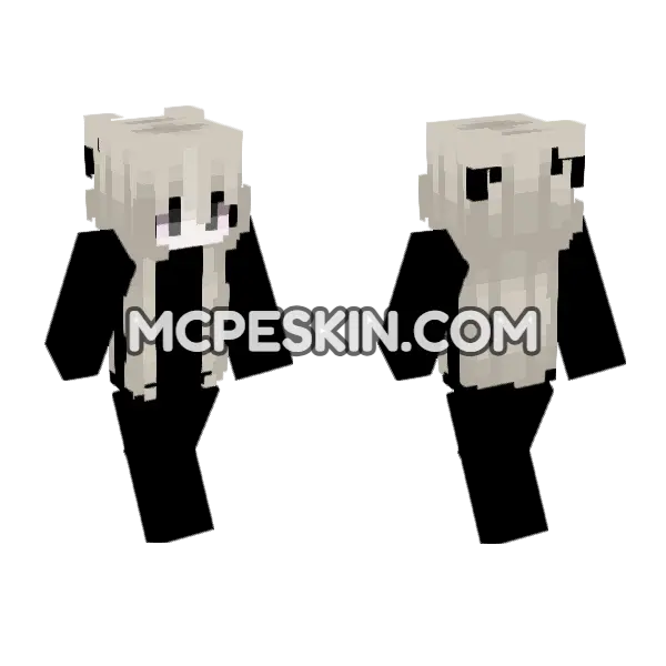 Blackout Skin 7 Minecraft Bedrock skin, front and back