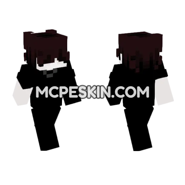 Blackout Skin 8 Minecraft Bedrock skin, front and back