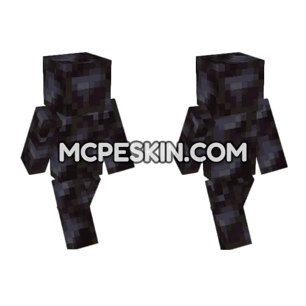 Blackstone Skin Minecraft Bedrock skin, front and back