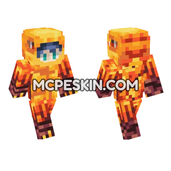 Blazefalcon Skin Minecraft Bedrock skin, front and back