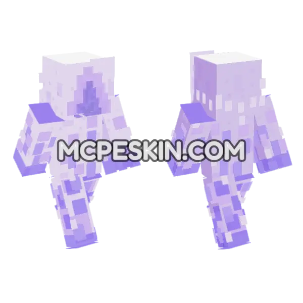 Blocky Purple Entity, front and back