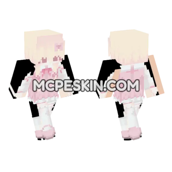 Blondie 6910585 Minecraft Bedrock skin, front and back