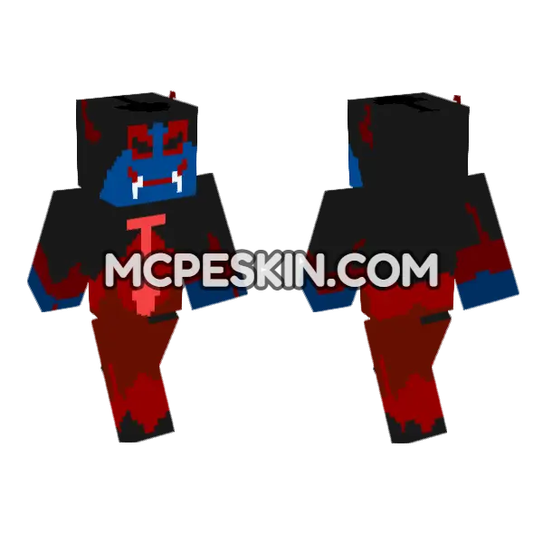 Blood Stalker Skin Minecraft Bedrock skin, front and back