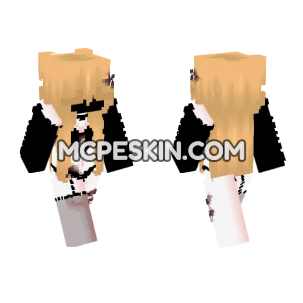 Bloody 6452441 Minecraft Bedrock skin, front and back