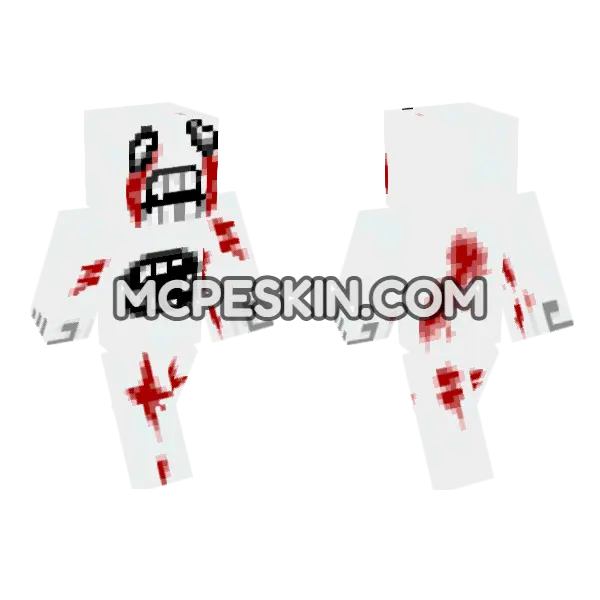 Bloody Face Character, front and back
