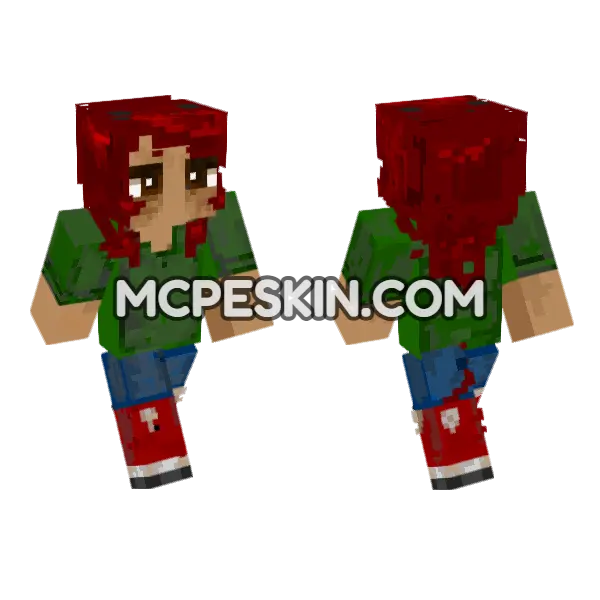 Bloody Survivor Outfit, front and back