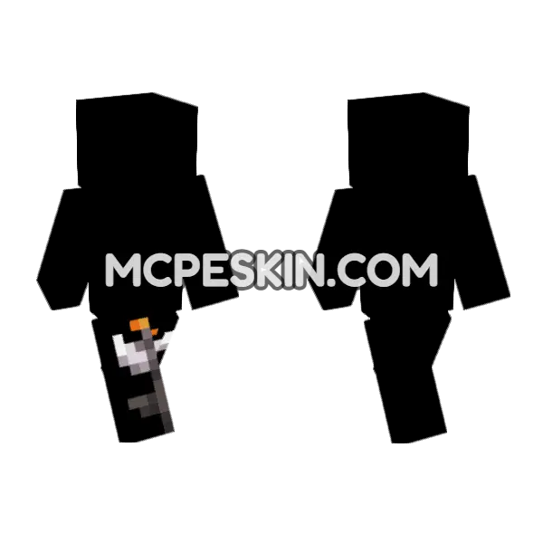 Blooming Eyeblossom Minecraft Bedrock skin, front and back