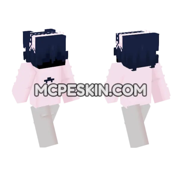 Blue 6766384 Minecraft Bedrock skin, front and back