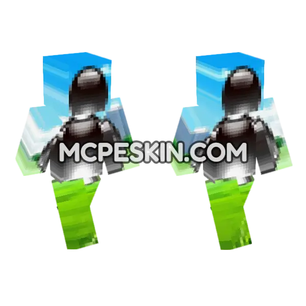 Blue Car Skin Minecraft Bedrock skin, front and back