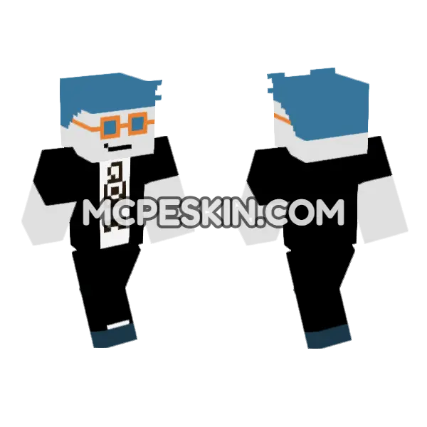 Blue Hat Gamer, front and back