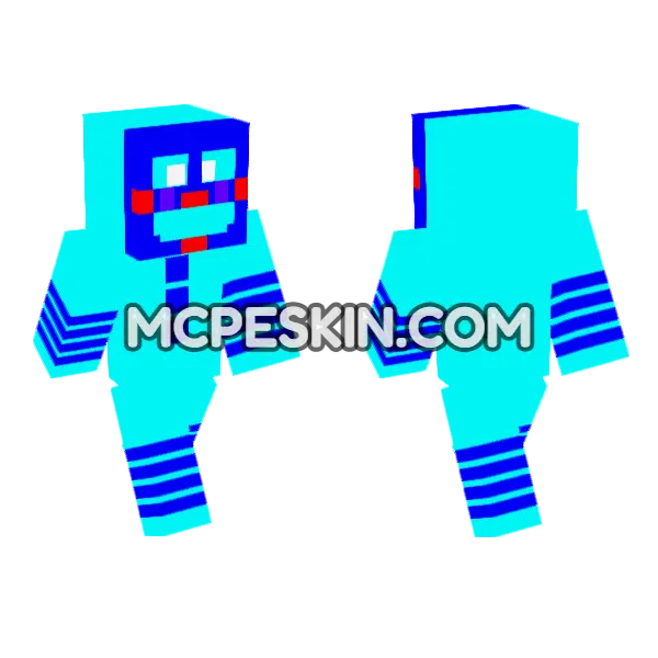 Blue Jester Outfit, front and back