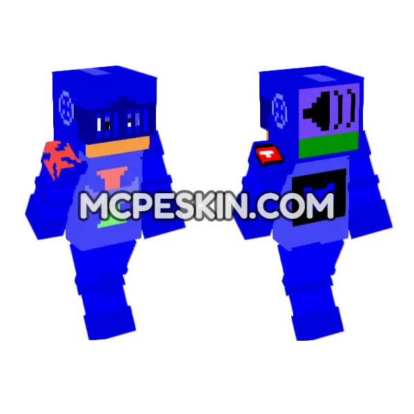 Blue Platypus Pajamas, front and back