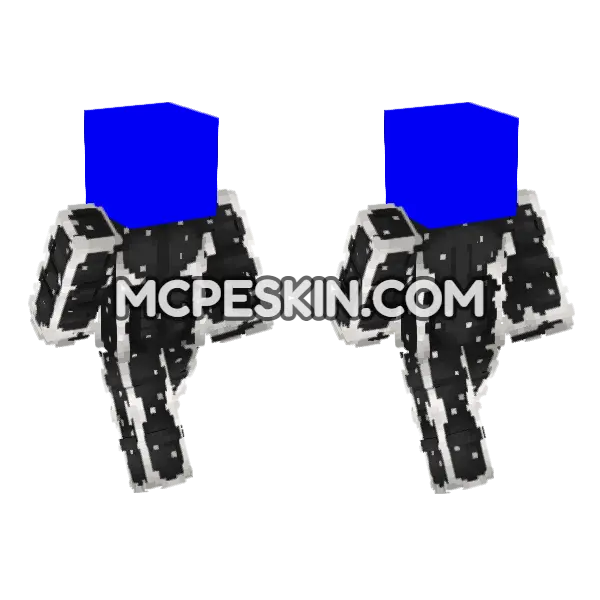 Blue Robotic Suit, front and back
