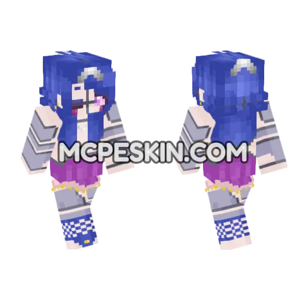 Blue School Uniform, front and back