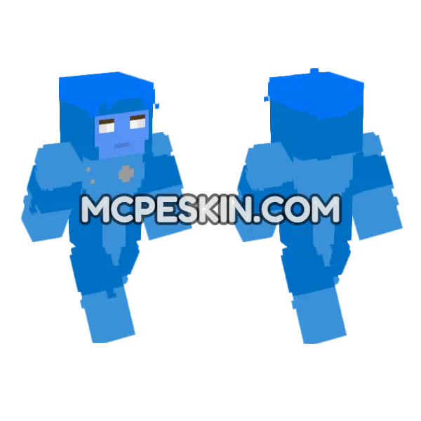 Blue Storm Suit, front and back