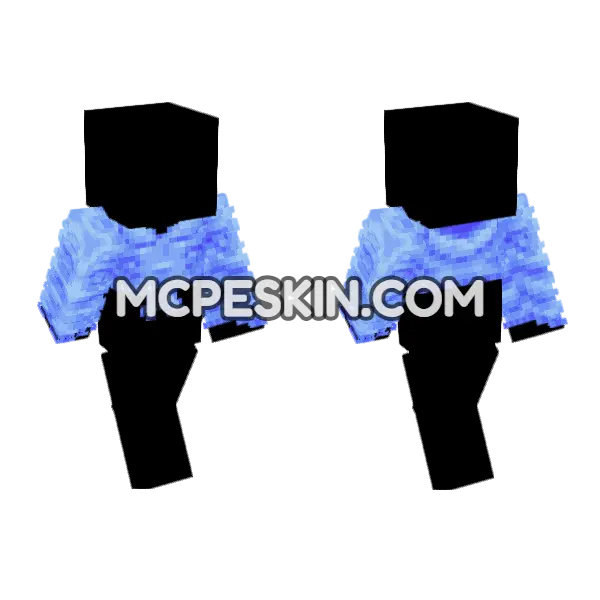 Bluebell 5552536 Minecraft Bedrock skin, front and back