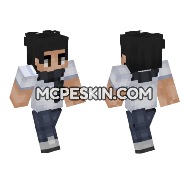 Bob In Scarf Minecraft Bedrock skin, front and back