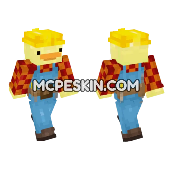 Bob The Duck Minecraft Bedrock skin, front and back