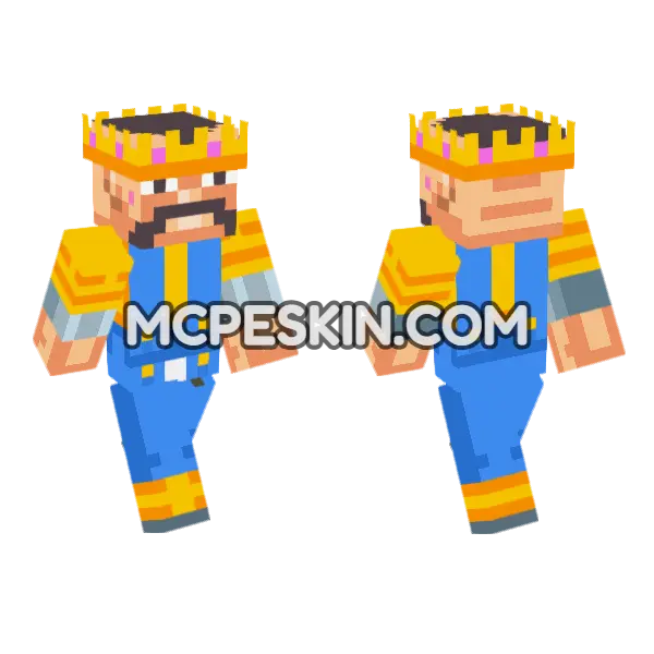 Bomack Minecraft Bedrock skin, front and back