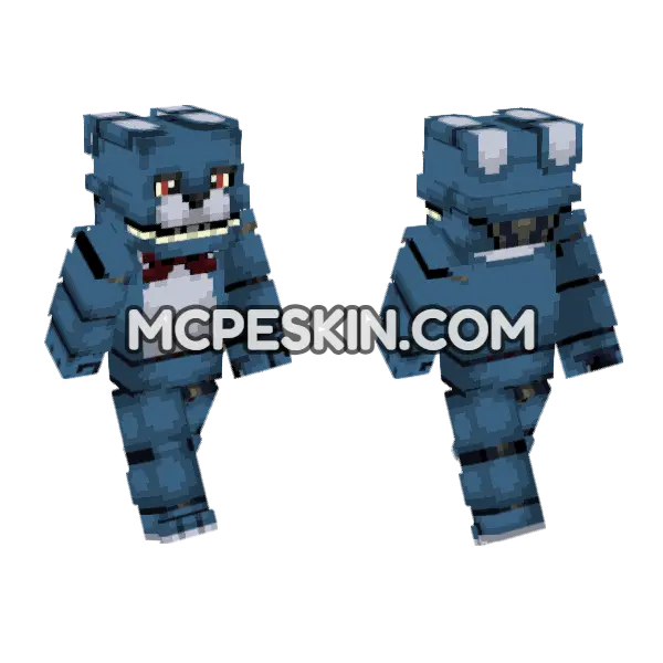 Bonnie The Rabbit Minecraft Bedrock skin, front and back
