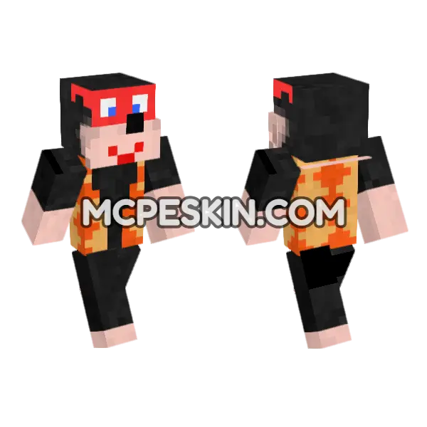 Bottles Skin Minecraft Bedrock skin, front and back