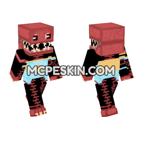 Boxy Boo Minecraft Bedrock skin, front and back