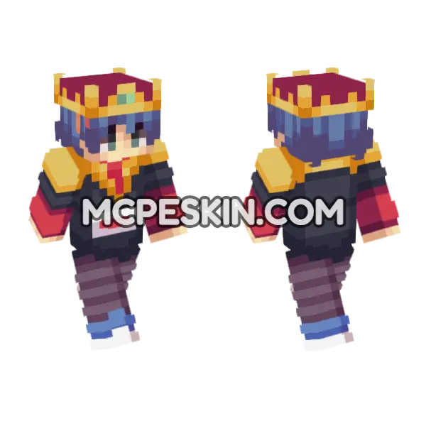 Brad Alex Minecraft Bedrock skin, front and back
